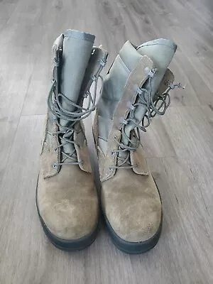 Mondo PT UFCW 8430 Boots Men’s Size 10 R Green Suede Steel Toe Combat Boots • $50
