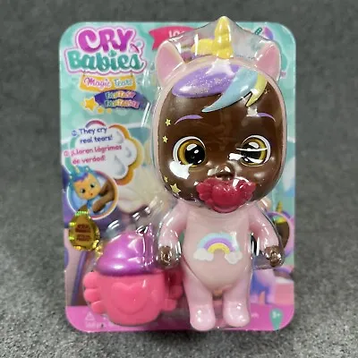 Cry Babies JASSY Unicorn Outfit Magic Tears W/Pacifier & Water Cup IMC Toys New • $25.62