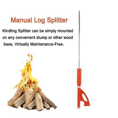 Manual Log Splitter Wood Axe Kindling Hatchet Firewood Tool Easy Operation UK • £66.19