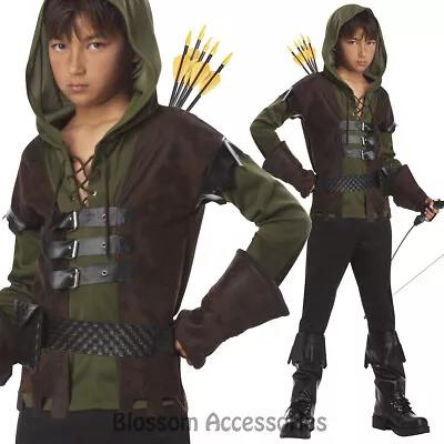 CK117 Robin Hood Child Boys Medieval Book Week Halloween Fancy Dress Costume • $37.52