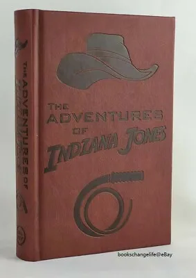 THE ADVENTURES OF INDIANA JONES 3 Novels Deluxe Collectible Leather Bound NEW • $67.92