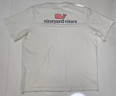 Vineyard Vines Logo Graphic T-shirt Men XL White Short Sleeve • $11.95