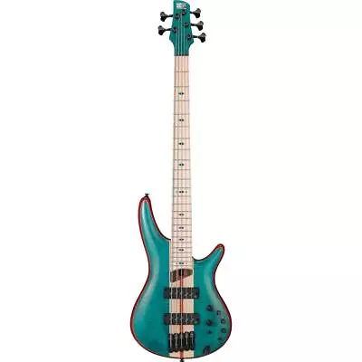 Ibanez SR1425BCGL Bass Guitar 5-String Caribbean Green Low Gloss W/ Gigbag • $2497.95