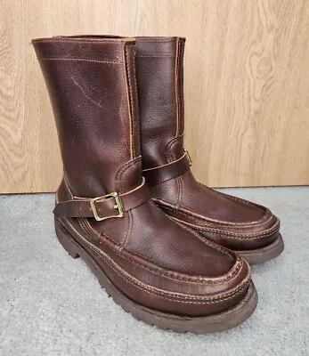 Vintage Russell Moccasin Zephyr Boots - Brown Leather - Mens Size 9 D • $399.99