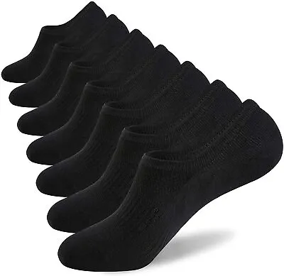 3-12 Pairs Men Invisible Socks No Show Nonslip Loafer Low Cut Solid Cotton 10-13 • $6.45