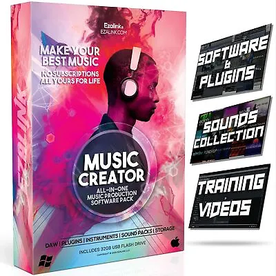 Music Software Bundle For Recording Editing Beat Making & Production - DAW... • $29.11