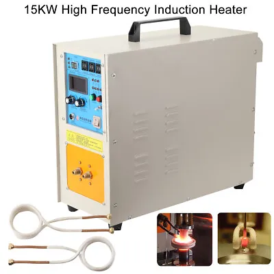 15KW High Frequency Induction Heater Furnace 110V 30-100 KHz Melting Furnace US • $668.99