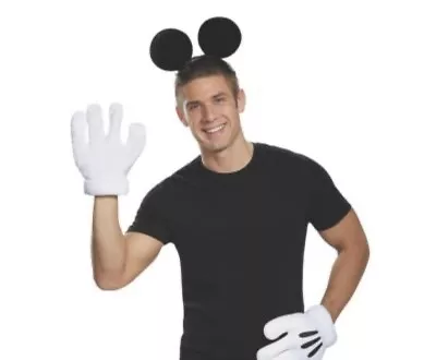 Adult's Mickey Mouse Ears And Gloves Kit NEW • $16