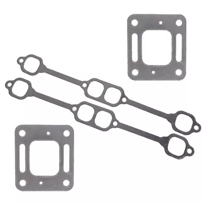 For Mercruiser 5.0 5.7 350 Mag Riser Block V8 Elbow Kit Exhaust Manifold Gasket • $11.94