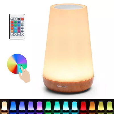 Night Light LED Touch Bedside Table Lamp With Remote Control 13 Colours Gift • £11.69