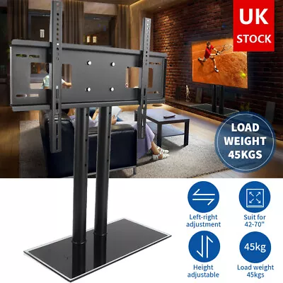 Universal Adjustable 42 -70  Table Top TV Stand Bracket Pedestal LCD LED VESA • £26.49