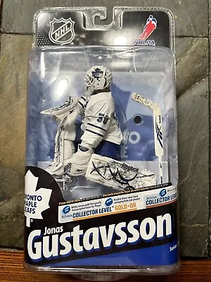 McFarlane NHL 24  Jonas Gustavsson  Gold Chase Variant Auto Toronto # 97/400 • $90