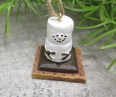 S'mores Mini Marshmallow Snowman Ornament Midwest Tiny Miniature Figurine • $14