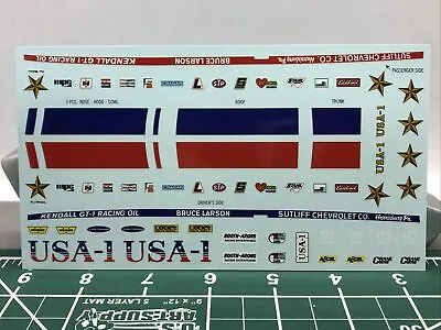 FOB USA-1 Bruce Larson NHRA Vega Pro Stock DECAL SHEET 1:25 MPC LBR Model Parts • $7.99