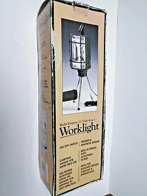 Multi-Purpose 12 Volt 4 In 1 WORKLIGHT WITH HOOK / MAGNETS / DC ADAPTER • $14.75