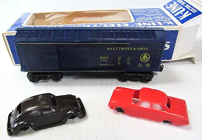 K-Line B&O Automobile Car W/ 2 Autos -K-5710- O Gauge NOB • $24.95