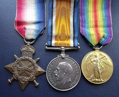 1914-15 Trio Of Medals Loose On Original Ribbons RNR FREE UK P&P • £87