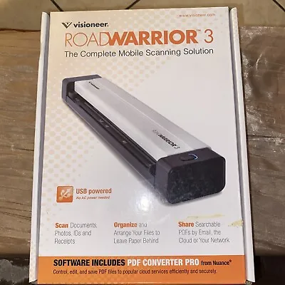 Visioneer RoadWarrior 3 USB-2 Mobile Color Scanner  Portable RW3-WU NEW Sealed • $79.99