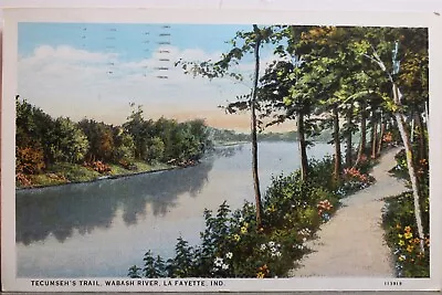 Indiana IN Lafayette Wabash Tecumseh Trail Postcard Old Vintage Card View Postal • $0.50