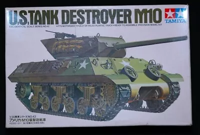 TAMIYA #MT142 1/35 MOTORIZED M10 M-10 U.S. TANK DESTROYER Model Kit! • $19.88