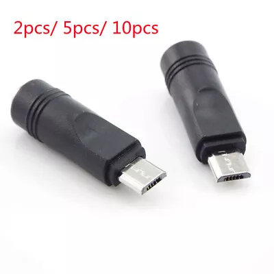 DC Power Supply 5.5x2.1mm Female To Micro USB Male Adapter Converter For Phone • $1.99