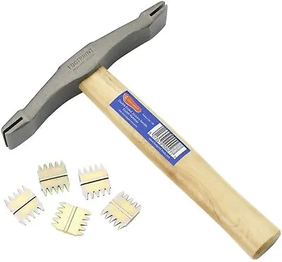 FOOTPRINT 138 Double Ended SCUTCH Hammer Hickory Handle Bricklayers Masons UK • £19.99