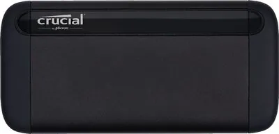 £108.30 • Buy Crucial X8 2TB Mobile External Solid State Drive In Black - USB3.1