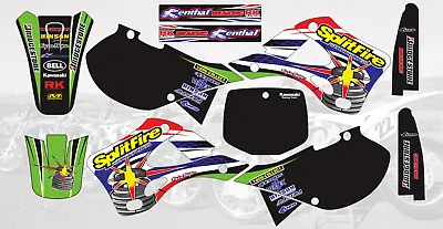 170824b Motocross Mx Graphics Decals Stickers For Kawasaki Kx125 Kx250 1999-2002 • $89