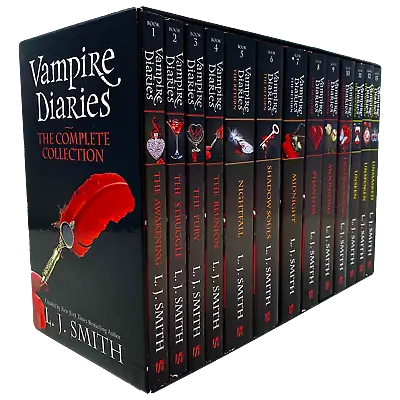 Vampire Diaries The Complete Collection Books 1 - 13 Box Set By L. J. Smith-Fury • £42.40