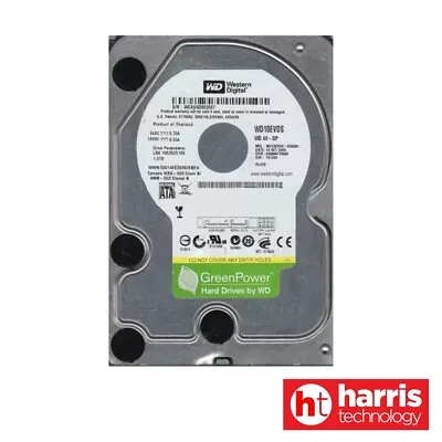 (USED) Western Digital 3.5  1TB 7200RPM SATA 3Gb/s 32MB Cache (WD10EVDS-63N5B1) • $37