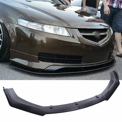 For Acura TSX 2009-2014 3Pcs Black Front Bumper Lip Splitter Spoiler Body Kit • $64.99