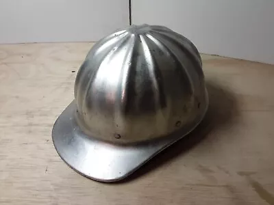 Vintage Superlite Aluminum Fibre-Metal Hard Hat Helmet With Liner 8 Rivet - USA • $29.99