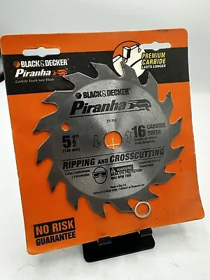 Black & Decker Piranha 5 1/2” Carbide Saw Blade 16 Teeth # 77-715 Made In UK • $19.76