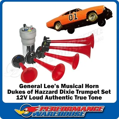 Dukes Of Hazzard Musical Horn General Lee 5 Trumpet Dixie 12V Car Boat Truck 4x4 • $81.95