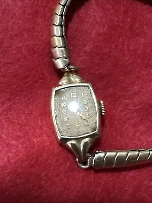 Vintage Ladies ELGIN Art Deco 15 Jewel  Watch 10k 15 Jewels WORKING • $9.68