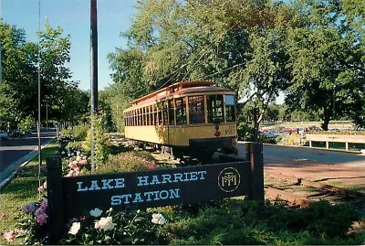 Postcard 1300 Trolley Car At Lake Harriet Station Minneapolis Minnesota • $4.95