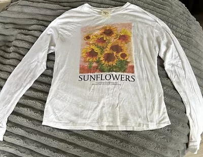 Sunflower Van Gogh Tshirt Dirtee Laundry Long Sleeve Women’s Small • $3.33