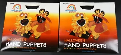 Vintage Halloween 1987 Imagination Station Honeycomb Hand Puppets Activity Kits • $10