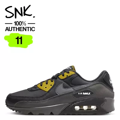 NIKE AIR MAX 90 Mens Sneakers FB9657-001 Black Medium Ash US Sz 11 / UK Sz 10 • $153.95