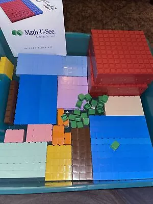 Math U See Manipulatives Integer Blocks Kit W/ Box 98 Homeschool • $49.99