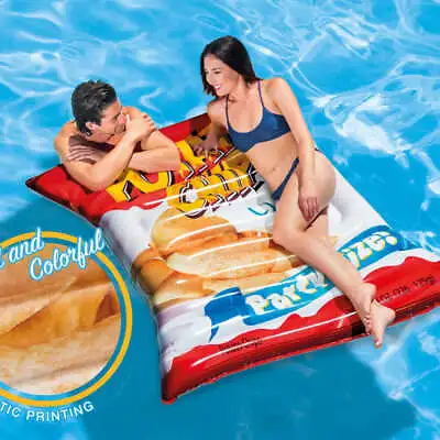 INTEX Pool Lounge Inflatable Water Lounge Air Mattress Swimming Mat Water Mat • £36.89