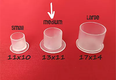 £4.47 • Buy Ink Tattoo Cups Flat Base Pigment Microblading Pots Caps Makeup 10, 25, 50pcs UK