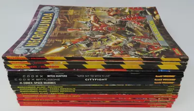 Lot Of 17 Warhammer 40K Rulebooks And Codex Books • $150
