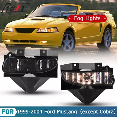 Fog Lights For 1999-2004 Ford Mustang Replacement Wiring Kit Assembly Smoke Lamp • $25.29