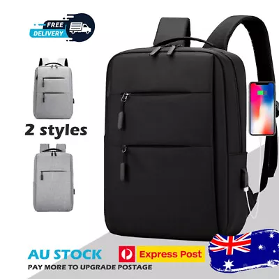 Men Women Canvas Waterproof Backpack Bag School Travel Laptop Bag Business Bag • $15.89