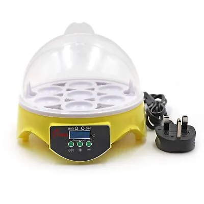 2 X Electric Small 7 Egg Incubators With Led Digital Display New • £39.99