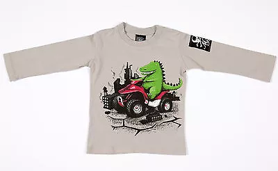 Monster Republic Dino Tee Grey • $24