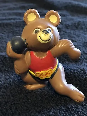 1979 Misha The Bear Russian Olympics Triathlon PVC Figure - Image Factory • $12.75