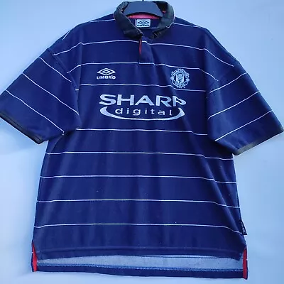 Manchester United 1999 - 2000 Umbro Away Football Shirt | Men's Large • £69.99