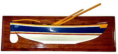 Half Hull Boat Model Handcrafted Ken Gardiner Antique Old Vintage Rare 23  L • $275